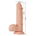 Belden Bağlamalı 21.8 cm Gerçekçi Kalın Dildo Penis - Bahamut - BDM1254B