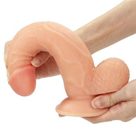 21,5 cm Belden Bağlamalı İçi Dolu Strapon Dildo - LV715008