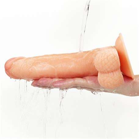 21,5 cm Belden Bağlamalı İçi Dolu Strapon Dildo - LV715008