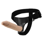 %10 İndirim – 21,5 cm Belden Bağlamalı Kıkırdaklı Bükülebilir İçi Dolu Strapon Penis - CA-BDM2247