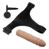 21,5 cm Belden Bağlamalı Kıkırdaklı Bükülebilir İçi Dolu Strapon Penis - CA-BDM2247