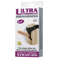 %10 İndirim – 21,5 cm Belden Bağlamalı Kıkırdaklı Bükülebilir İçi Dolu Strapon Penis - CA-BDM2247