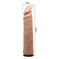 21,5 cm Belden Bağlamalı Kıkırdaklı Bükülebilir İçi Dolu Strapon Penis - BDM2247