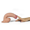 20 cm Belden Bağlamalı Titreşimli Realistik Dildo Penis Set - LV1093B