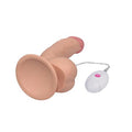 20 cm Belden Bağlamalı Titreşimli Realistik Dildo Penis Set - LV1093B