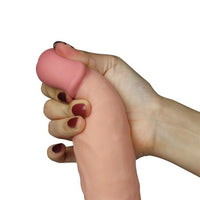 20 cm Belden Bağlamalı Titreşimli Realistik Dildo Penis Set - LV1093B