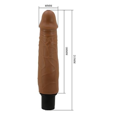 21,5 cm Çift katmanlı Güçlü Titreşimli Realistik Vibratör Gerçekci Penis Dildo - Waldorf - BDM1395