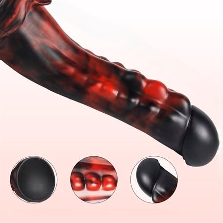 Belden Bağlamalı 21,5 cm Gerçekçi Kalın Dildo Penis - Monster43 - BDM1628B