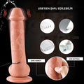 21,5 cm Uzaktan Kumandalı Su Fışkırtmalı Vantuzlu Realistik Dildo Penis - BDM1068