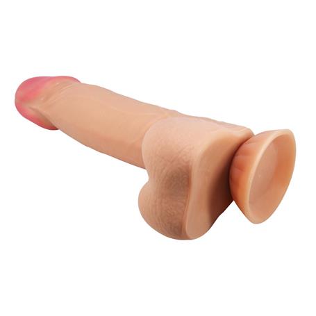 Belden Bağlamalı 21,8 cm Kıkırdak Yapılı Çift Katmanlı Gerçekçi Dildo Penis - BDM1328B