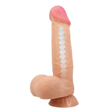 21,8 cm Kıkırdak Yapılı Çift Katmanlı Gerçekçi Dildo Penis - BDM1328