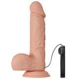 Belden Bağlamalı 21,8 cm Titreşimli Gerçekçi Kalın Dildo Penis - Bahamut - CA-BDM1255B