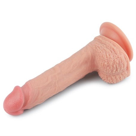 22 cm Gerçekçi Çift Katmanlı Silikon Penis - LV4003F