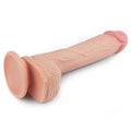 22 cm Gerçekçi Çift Katmanlı Silikon Penis - LV4003F