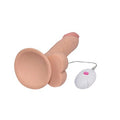22 cm Belden Bağlamalı Gerçekçi Çift Katmanlı Titreşimli Silikon Penis - LV1096B