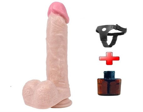 22 cm Realistik Vantuzlu Dildo Penis - BDM1036B