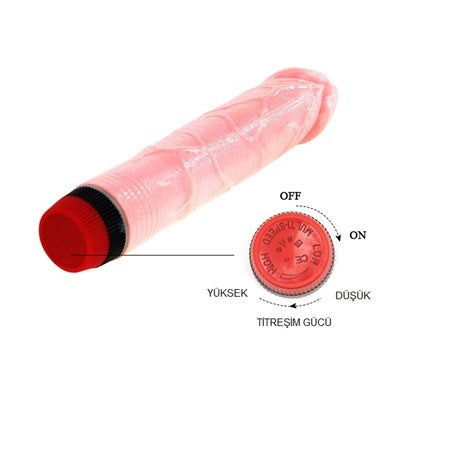 22 cm Titreşimli Realistik Vibratör Penis - Perfect Pleasures - B1066