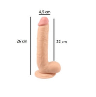 26 cm Belden Bağlamalı Vantuzlu Realistik Penis Anal Vajinal Dildo - CA-PX053B