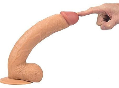 26 cm Belden Bağlamalı Vantuzlu Realistik Penis Anal Vajinal Dildo - PX053B