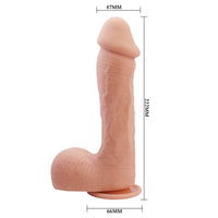 22,2 cm Realistik Vantuzlu Dildo Penis - Johnson - BDM8042B