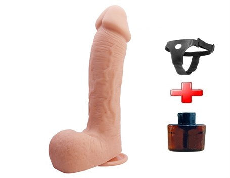 22,2 cm Realistik Vantuzlu Dildo Penis - Johnson - CA-BDM8042B