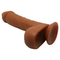 23,5 cm Realistik Vantuzlu Melez Dildo Penis + Kemer + Kayganlaştırıcı Hediyeli - BDM8040B