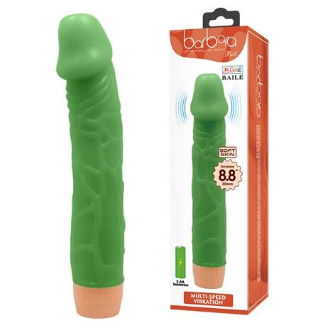 22,5 cm Floresan Titreşimli Realistik Vibratör Penis Dildo - Bill - BDM1230