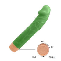 22,5 cm Floresan Titreşimli Realistik Vibratör Penis Dildo - Bill - BDM1230