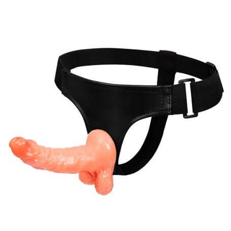 15 cm Belden Bağlamalı İçi Dolu Strapon Penis - BDM22007