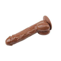 %10 İndirimli - 22,8 cm Belden Bağlamalı Realistik Titreşimli Melez Vibratör Dildo Penis - CA-BDM1134B