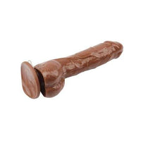 %10 İndirimli - 22,8 cm Belden Bağlamalı Realistik Titreşimli Melez Vibratör Dildo Penis - CA-BDM1134B