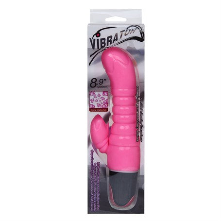 23 cm G-Spot Jel Dokuya Sahip Titreşimli Vibratör - B1054