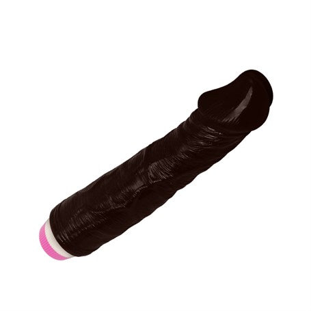 23 cm Titreşimli Realistik Vibratör Zenci Penis Dildo - B1029