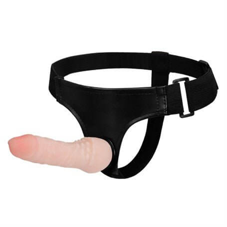 16 cm Belden Bağlamalı İçi Dolu Strapon Penis - BDM22019