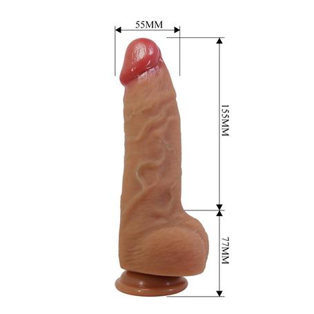 Belden Bağlamalı 23,2 cm Realistik Vantuzlu Dildo Penis - Najm - BDM1467B