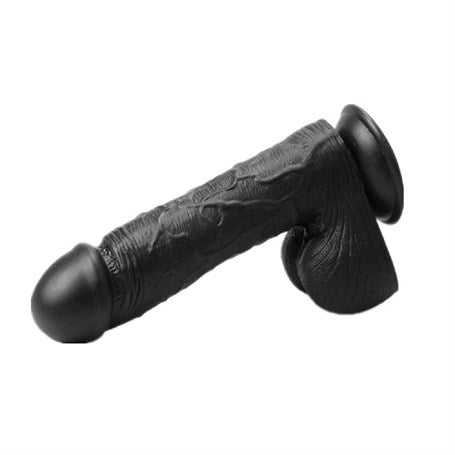 24 cm Dev Boy Realistik Vantuzlu Zenci Dildo Penis - PX047S