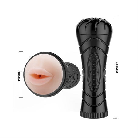 24 cm Gerçekçi Doku Realistik Suni Oral Mastürbatör - BDM9027