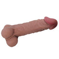 Belden Bağlamalı 24 cm Kıkırdak Yapılı Çift Katmanlı Gerçekçi Melez Dildo Penis - BDM1326B