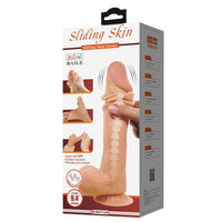%10 İndirim – 24 cm Kıkırdaklı Çift Katmanlı Gerçekçi Titreşimli Dildo Vibratör Penis - CA-BDM1317