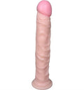 24 cm Belden Bağlamalı Realistik Testissiz Dildo Penis Set - U6035B