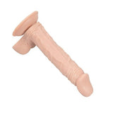 24 cm Belden Bağlamalı Vantuzlu Realistik Penis Anal Vajinal Dildo - PX057B