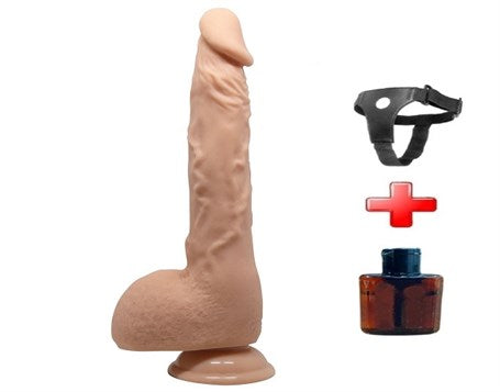24 cm Realistik Vantuzlu Dildo Penis - BDM8043B