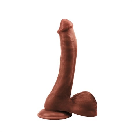 24 cm Realistik Vantuzlu Melez Dildo Penis - BDM2577
