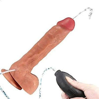 24 cm Su Fu0131u015fku0131rtmalu0131 Realistik Penis Anal Vajinal Dildo - BDM1005