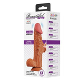 24 cm Titreşimli Vibratör Realistik Penis Dildo - Buraq - BDM1490