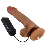 Belden Bağlamalı 24 cm Titreşimli Vibratör Realistik Penis Dildo - Buraq - BDM1490B