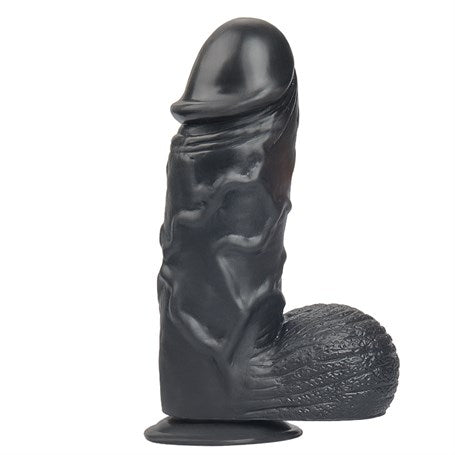 24,5 cm Belden Bağlamalı Vantuzlu Realistik Zenci Penis Anal Vajinal Dildo - PX164SB