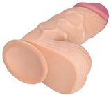 24,5 cm Belden Bağlamalı Vantuzlu Realistik Penis Anal Vajinal Dildo - PX164B