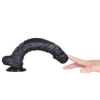 25 cm Belden Bağlamalı Et Dokusunda Süper Realistik Zenci Penis - J. Knight - U6002SB