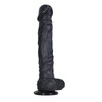 25 cm Belden Bağlamalı Et Dokusunda Süper Realistik Zenci Penis - J. Knight - U6002SB